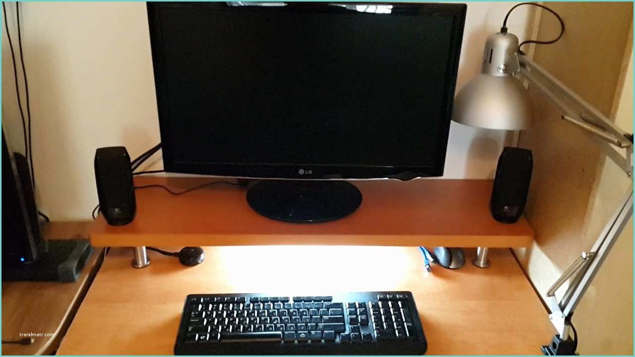 Supporto Monitor Ikea Diy Monitor Stand Riser with Stainless Steel Legs From