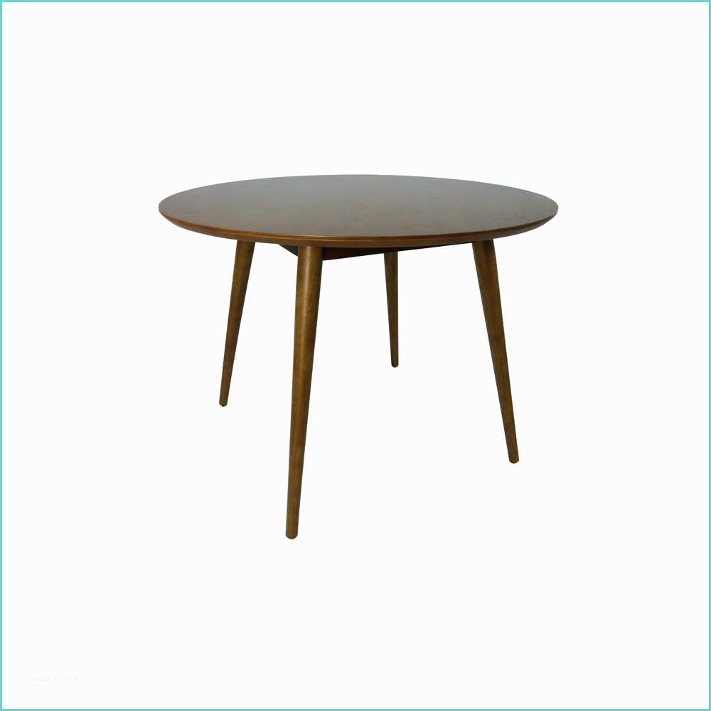 317 lena noyer table a manger ronde en bois design scandinave