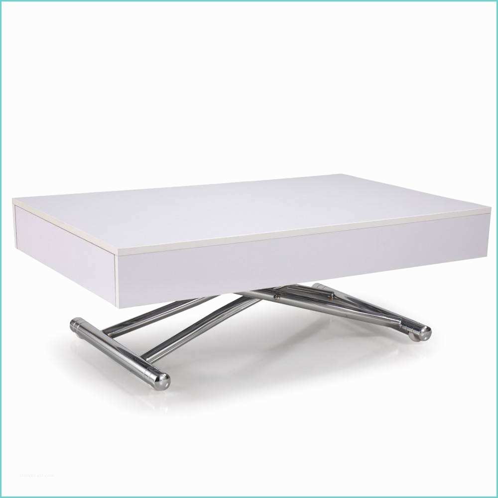 Table Basse Contemporaine Blanche Tables Relevables Tables Et Chaises Table Basse