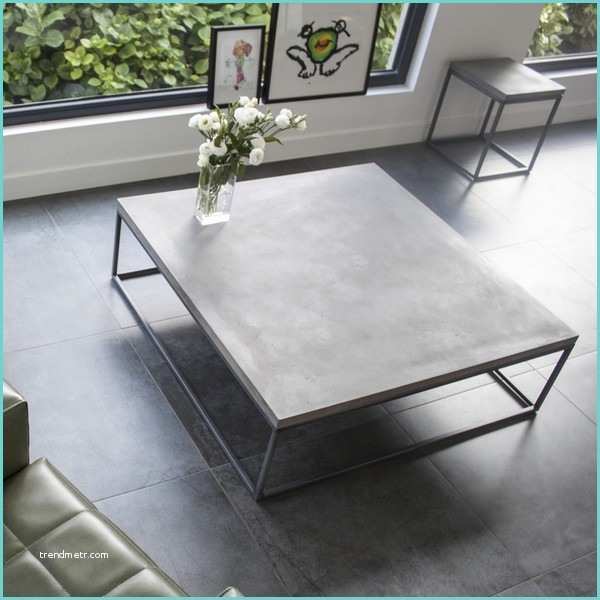 Table Basse Effet Beton Table Basse Beton Table De Salon Design Table Basse Design