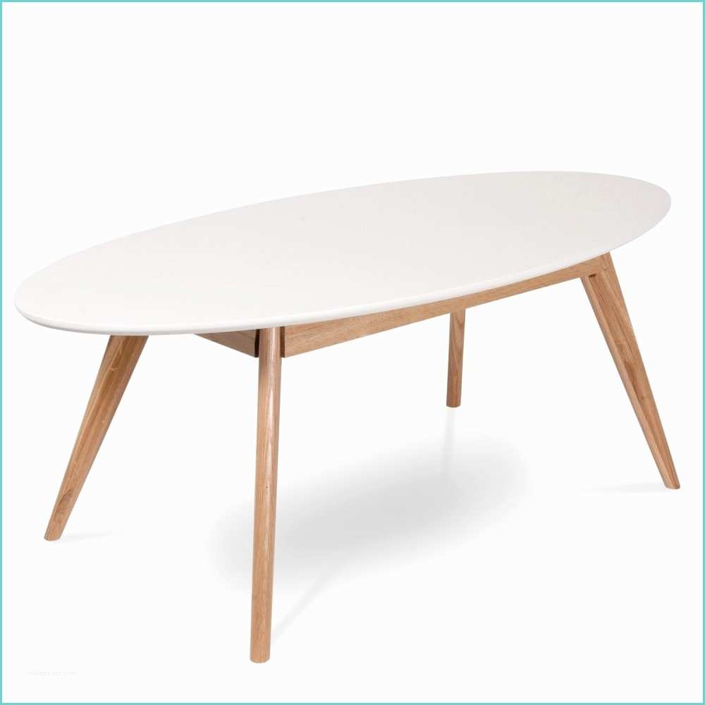 Table Basse Ovale Bois Table Basse Ovale Blanche