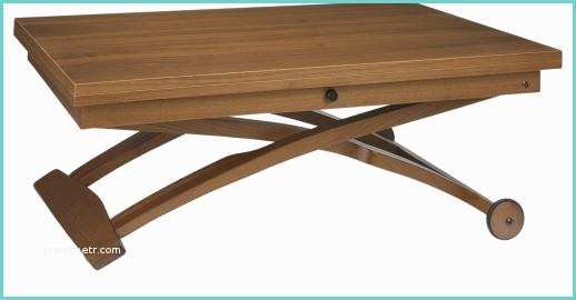 Table Basse Relevable Et Extensible Allessio Table Basse En Noyer Relevable Et Extensible