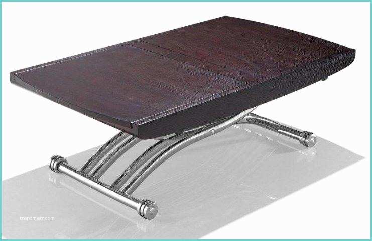Table Basse Relevable Et Extensible Table Basse Lift Wood Relevable Extensible En Table Repas