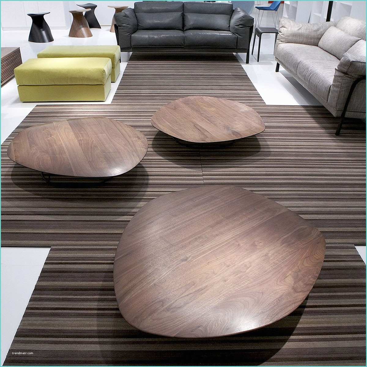Table Basse Space Cinna Pebble Low Table Concave Domo