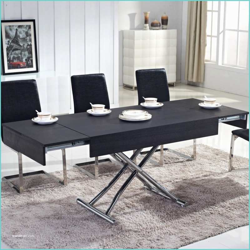 Table Basse Transformable Ikea Table Basse Relevable Ema Bois Noir Tables Relevables