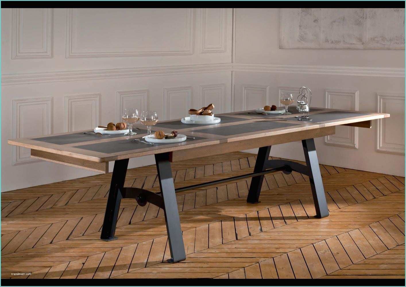 Table Bois Pied Mtal Table Basse Chene Metal