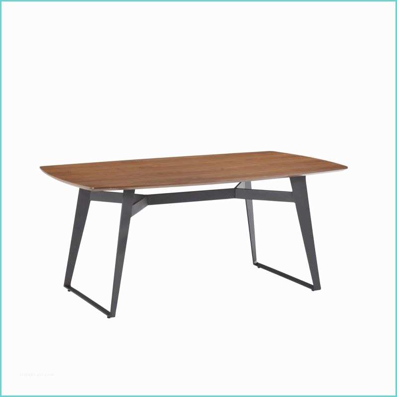 Table Bois Pied Mtal Table Design En Bois Pied Mtal 180 Cm ashley