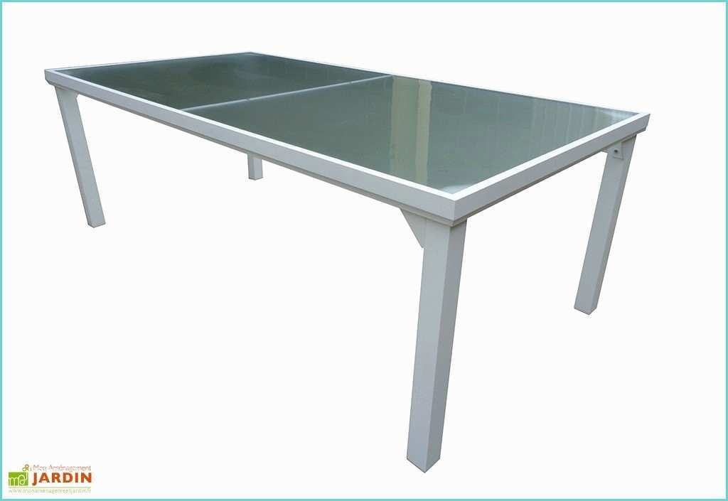 Table De Jardin 10 Personnes Castorama Table De Jardin Whitesun En Aluminium Et Verre 210 X 105 X