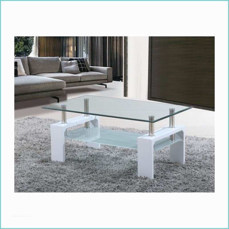 Table De Salon Blanc Laque Table Basse En Verre Et Blanc – Ezooq