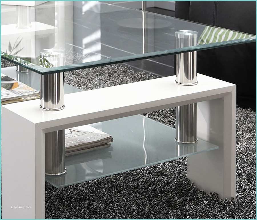 Table De Salon Table De Salon En Verre Noir Ou Blanc Design Wilma 2