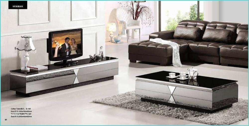 Table De Tlvision Gray Mirror Modern Furniture Coffee Table and Tv Cabinet
