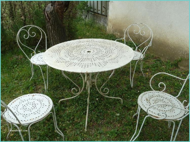 Table Et Chaise De Jardin En Fer forg Chaises Fer forge Occasion