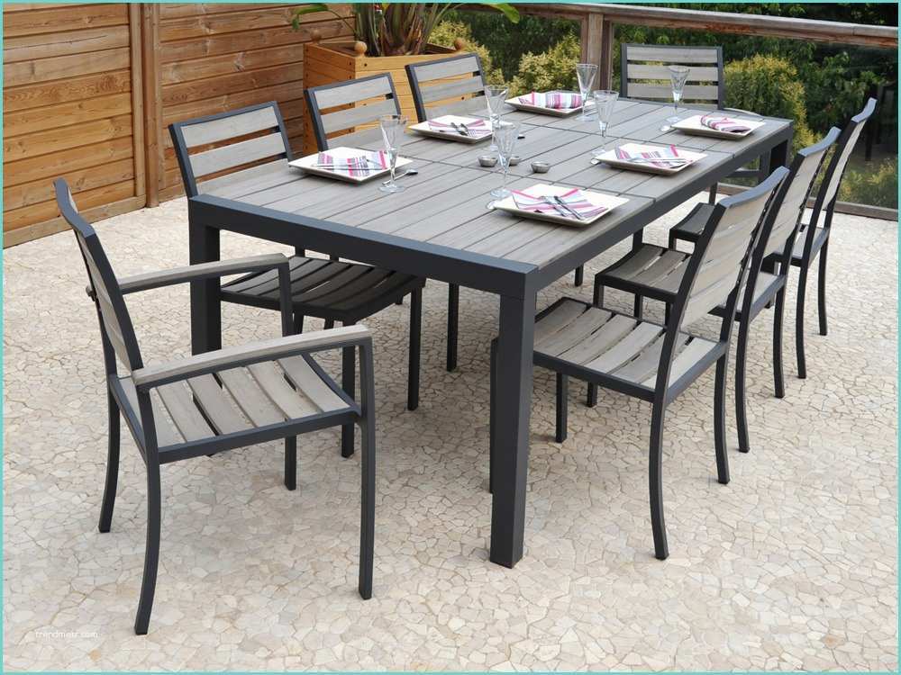 Table Et Salon De Jardin Salon De Jardin En Aluminium "newport" Table 6 Chaises