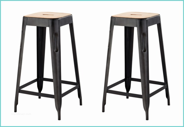 Table Et Tabouret De Bar Tabouret De Bar Metal Noir – Table Basse Table Pliante Et