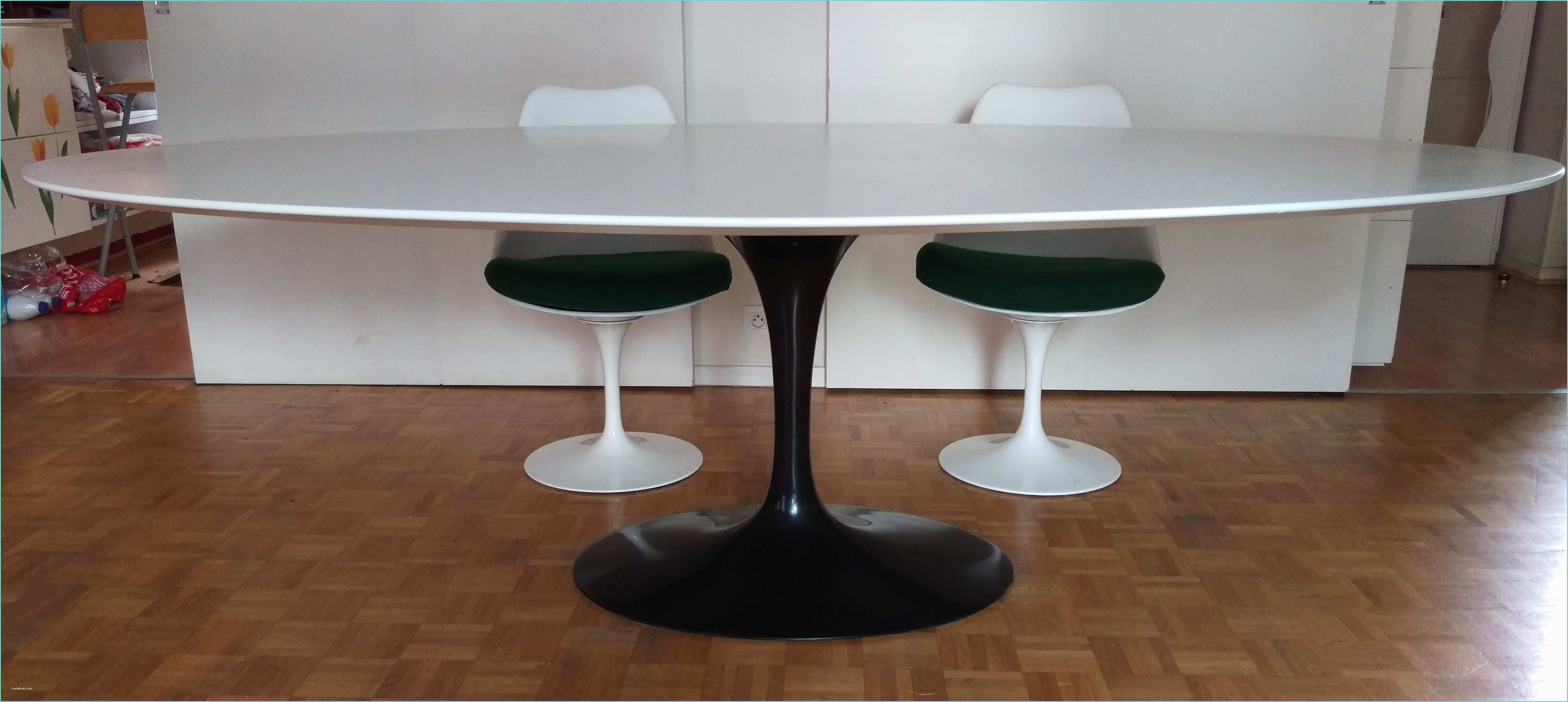 Table Knoll Ovale Table Ovale Knoll En Bois Rislan Eero Saarinen 1990