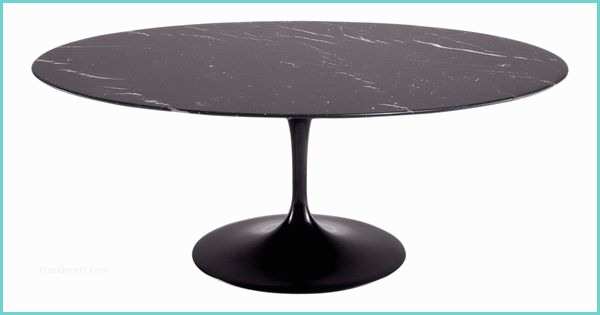 Table Knoll Ovale Table Ovale Saarinen 198 Cm De Diametre En Marbre Noir