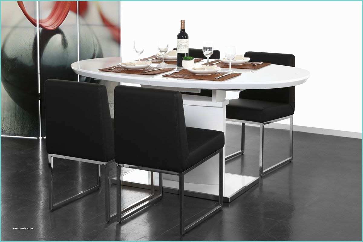 Table Manger Design Table à Manger Design Extensible 160 200x95 Blanc Cleones