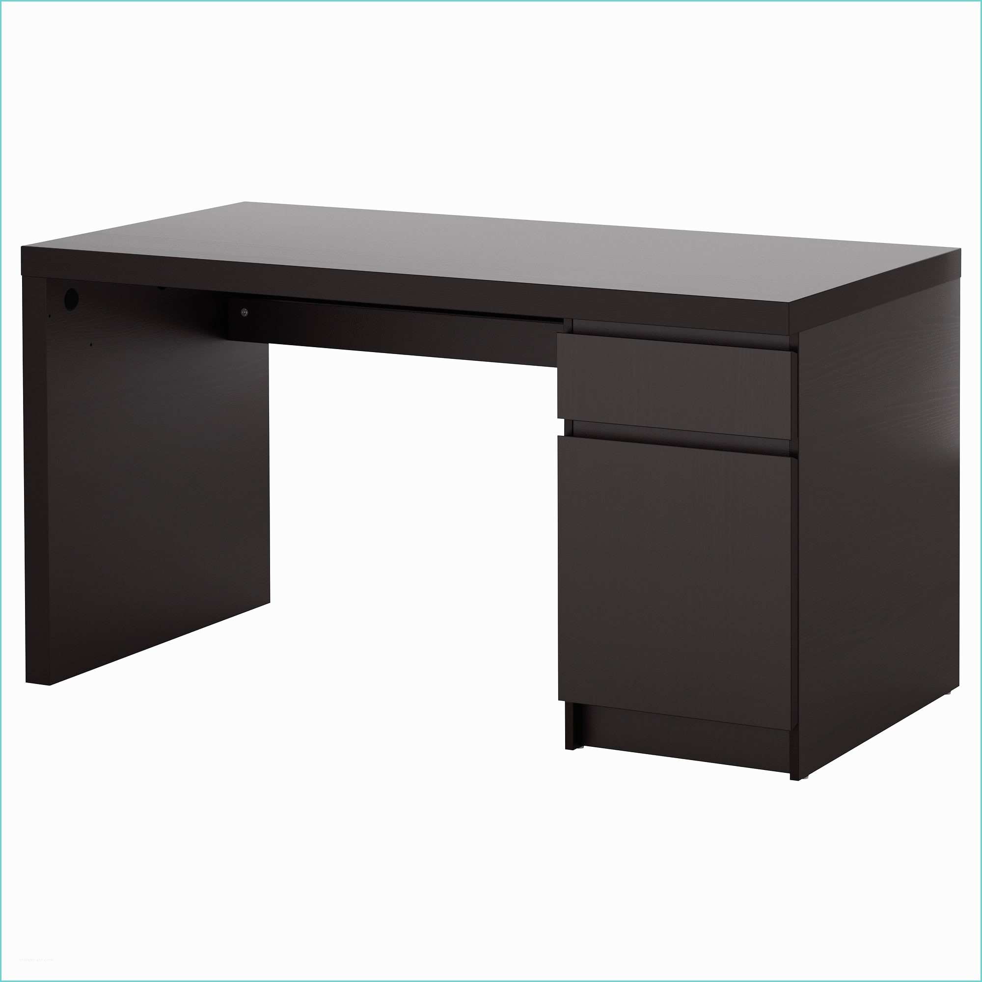 Table ordinateur Ikea Malm Desk Black Brown 140x65 Cm Ikea