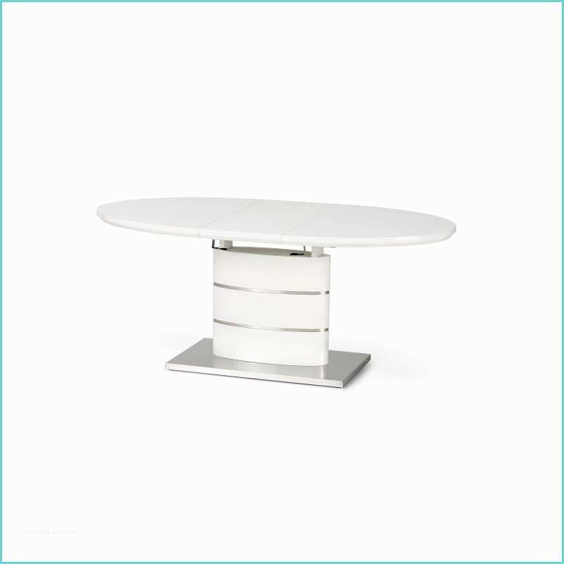 Table Ovale Extensible Blanche Table A Manger Ovale 140 180cm Blanche Avec Rallonge Ipson