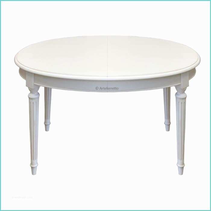 Table Ovale Extensible Blanche Table Ovale Extensible Style Louis Xvi Achat Vente