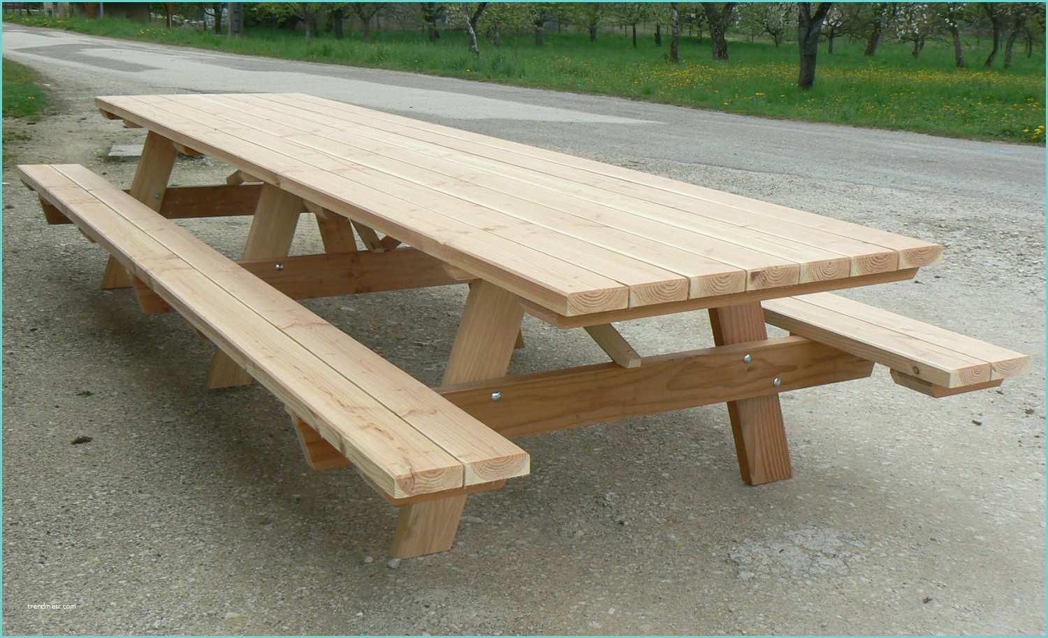 Table Pique Nique En Bois Table Exterieur Bois Pas Cher Table De Jardin Rallonge