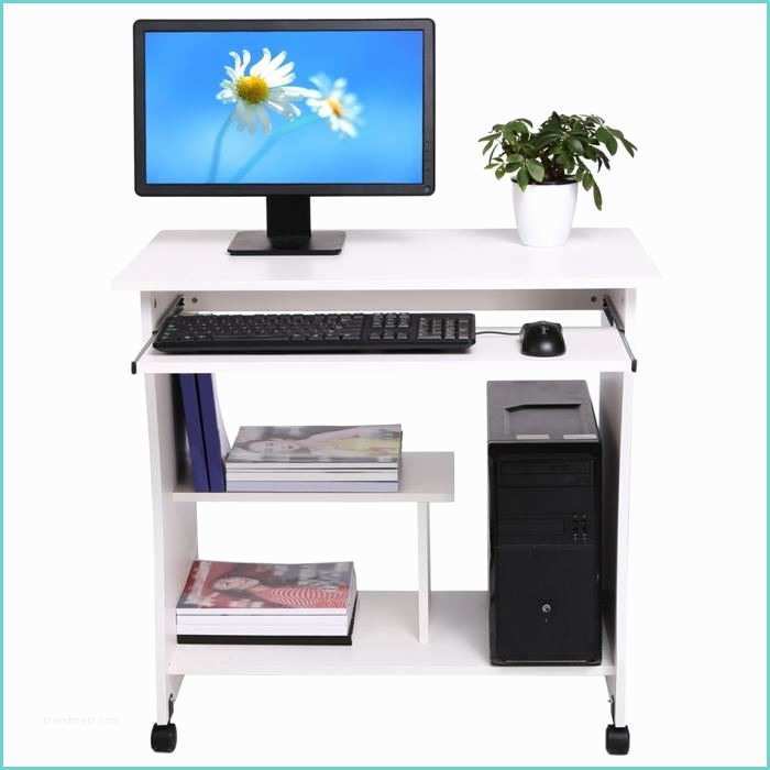 Table Pour ordinateur Et Imprimante 80cm Bureau Informatique Table D’ordinateur Pr Clavier