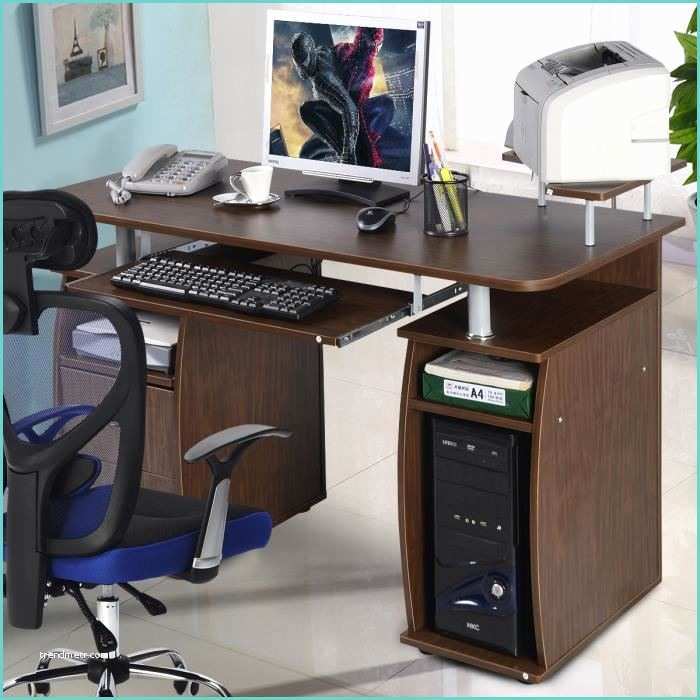 Table Pour ordinateur Et Imprimante Table De Bureau Pour ordinateur Pc Avec Tablette