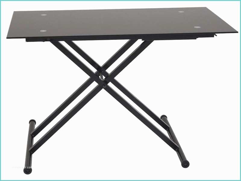 Table Relevable Fly Table Basse Relevable En Verre Lift Coloris Noir Vente