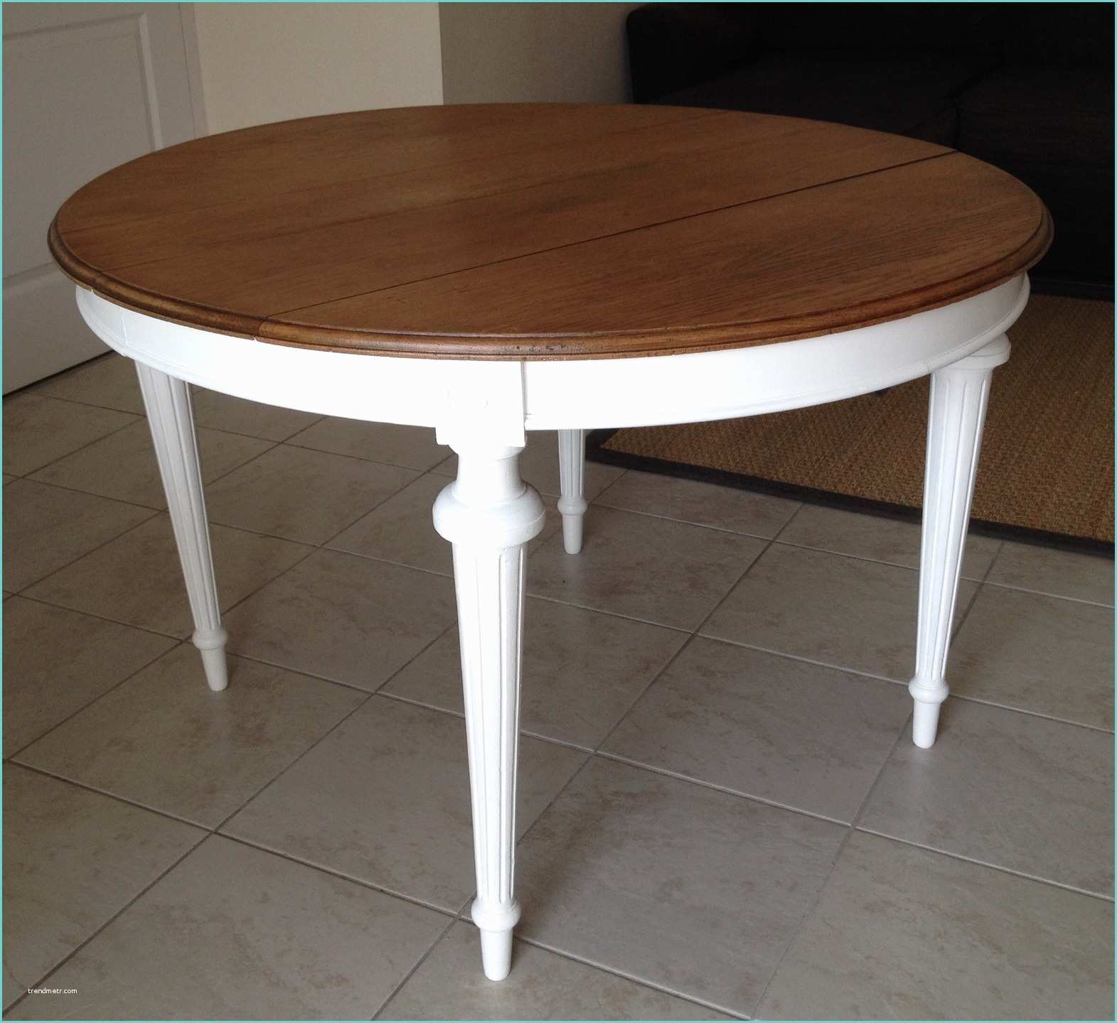 Table Ronde Blanche Table Ronde Blanche Et Bois Table Ronde