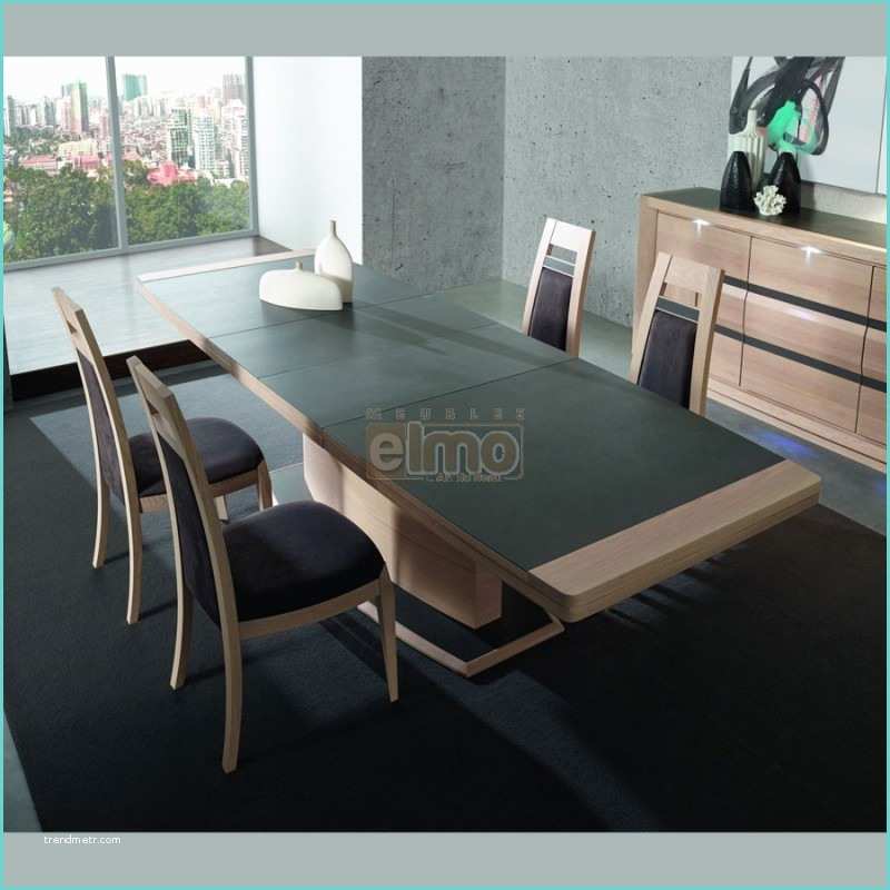 Table Salle Manger Extensible Table Contemporaine Extensible Chêne Plateau Céramique 10