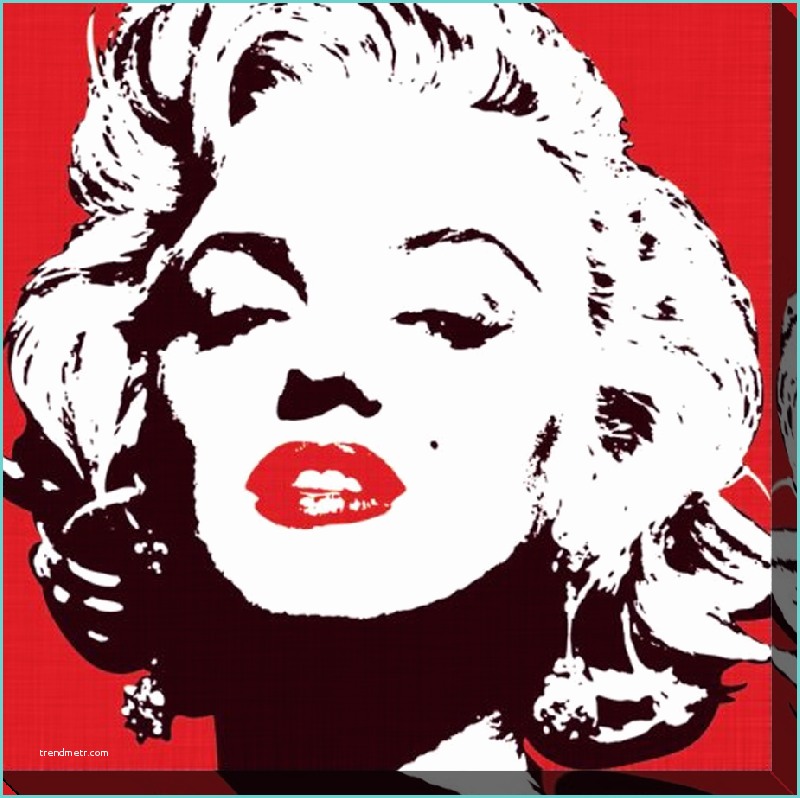 Tableau Marilyn Monroe Noir Et Blanc Impression Sur toile De Marilyn Monroe Pop Art Acheter