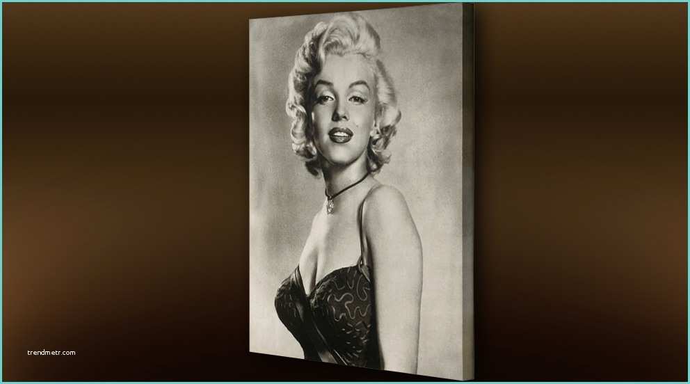 Tableau Marilyn Monroe Noir Et Blanc Tableau Sur toile Portrait De L Actrice Marilyn Monroe