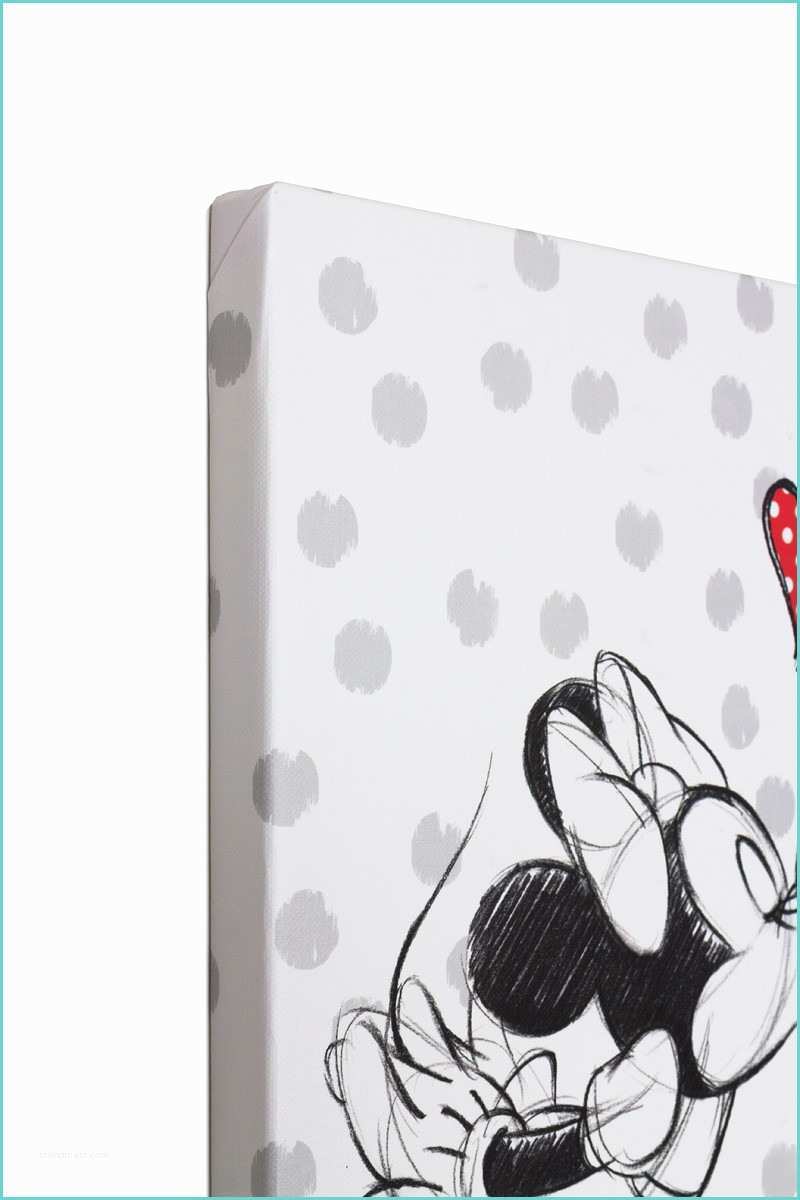 Tableau Mickey Noir Et Blanc Wandbild Keilrahmen Kunstdruck 35x35 Disney Minnie Und