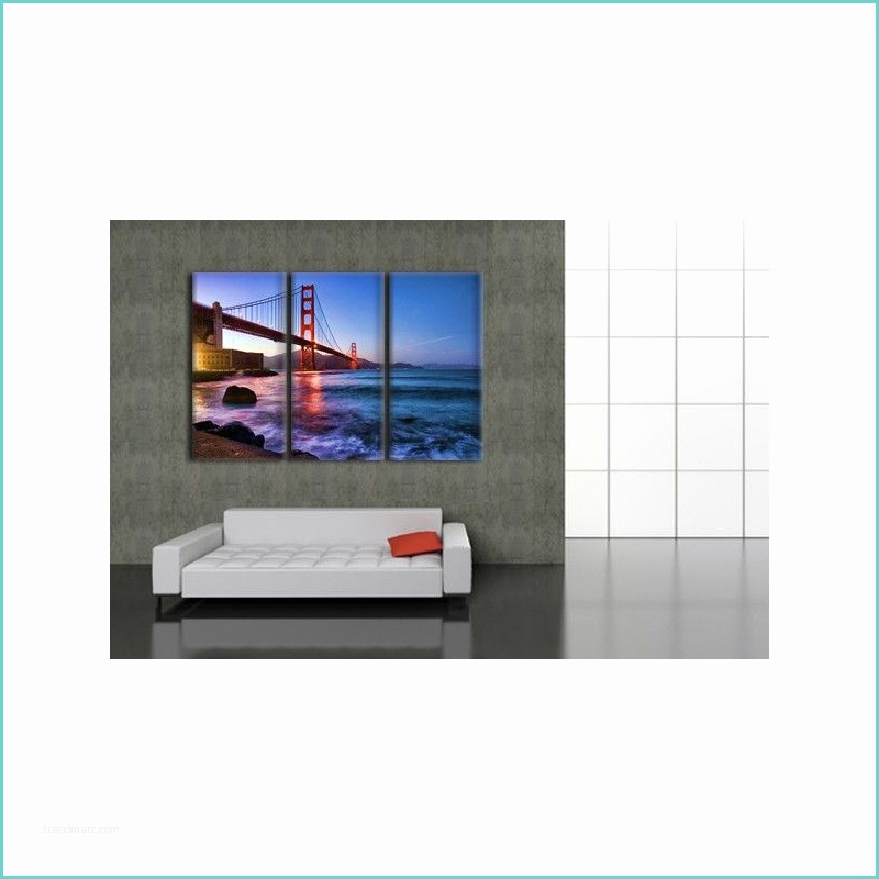 Tableau Triptyque Moderne Tableau Triptyque Moderne Pont Du Golden Gate San