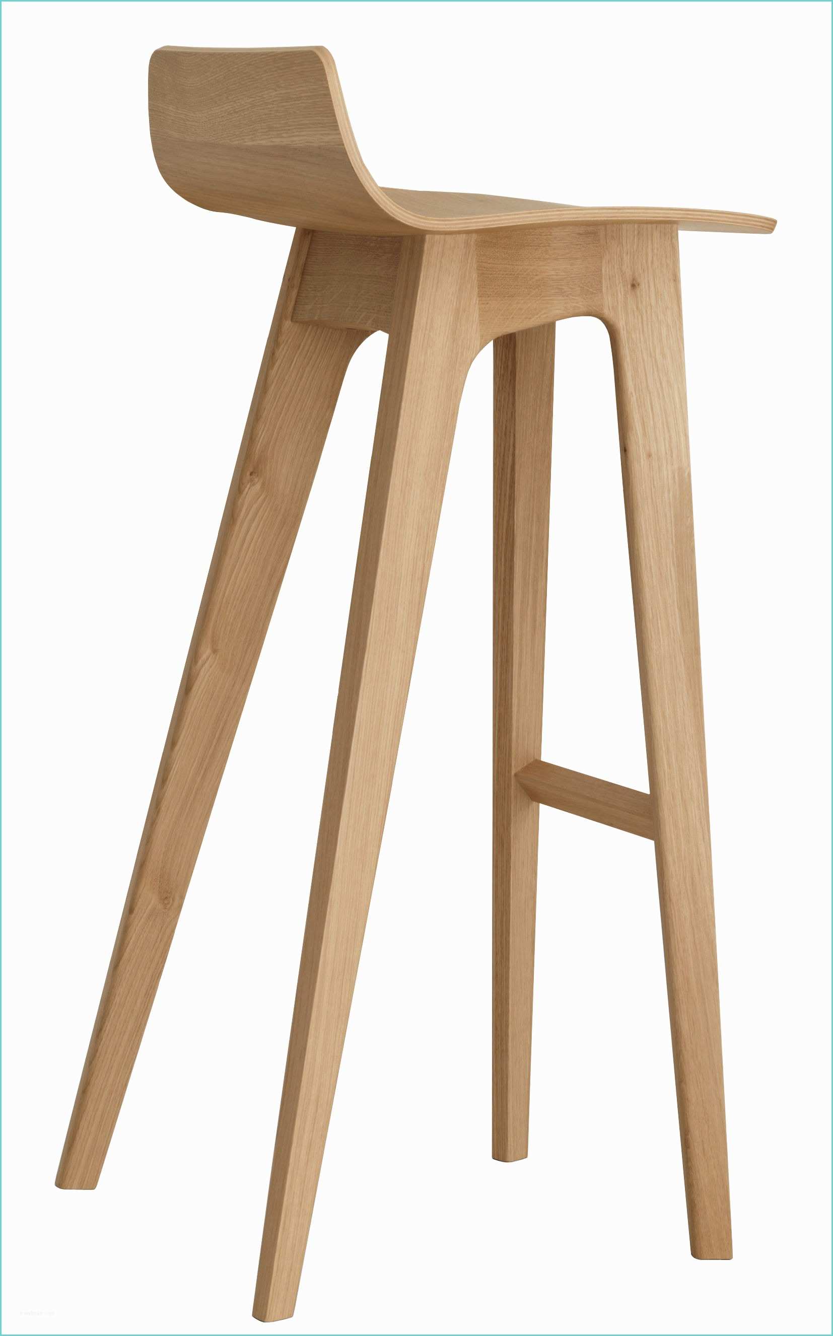 prod tabouret de bar morph bois h 80 cm zeitraum refmorph stool 80 oak