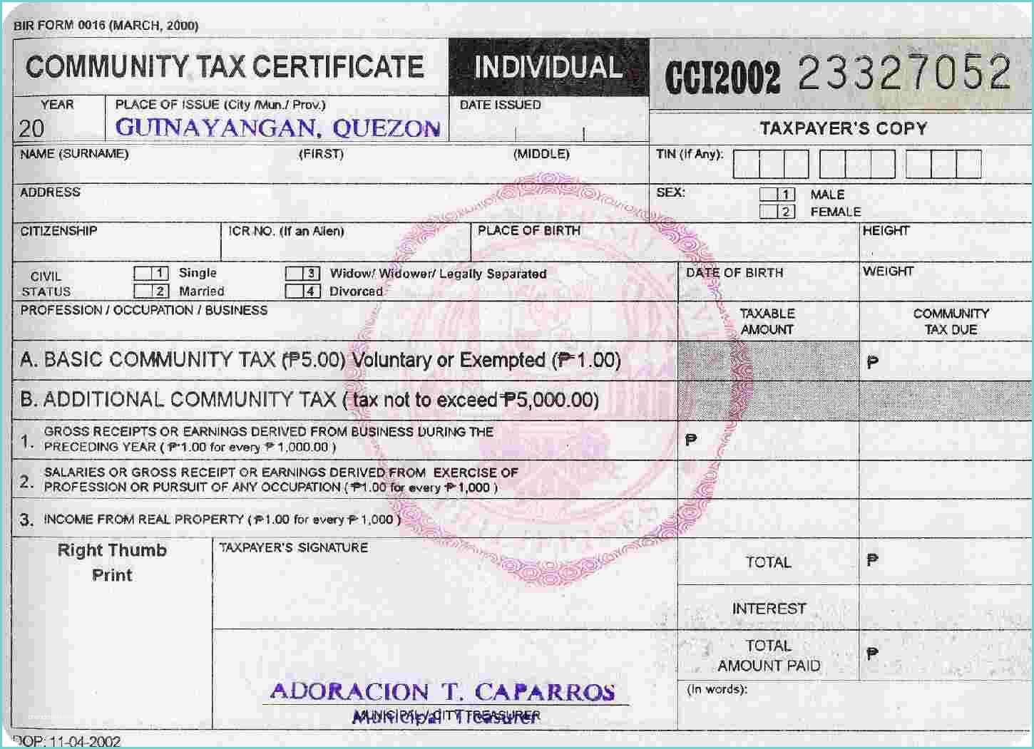 Tax Residency Certificate Usa Sample Tax Residency Certificate Trc