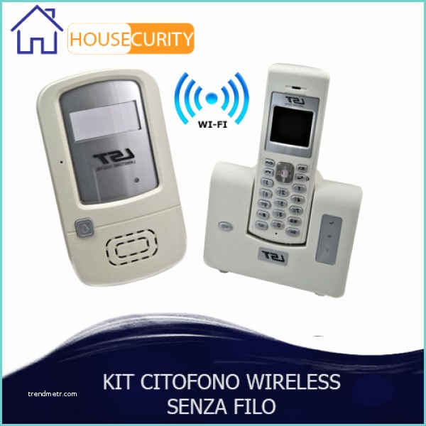 kit citofono wireless citofono senza fili 2 funzione telefono cordless db618