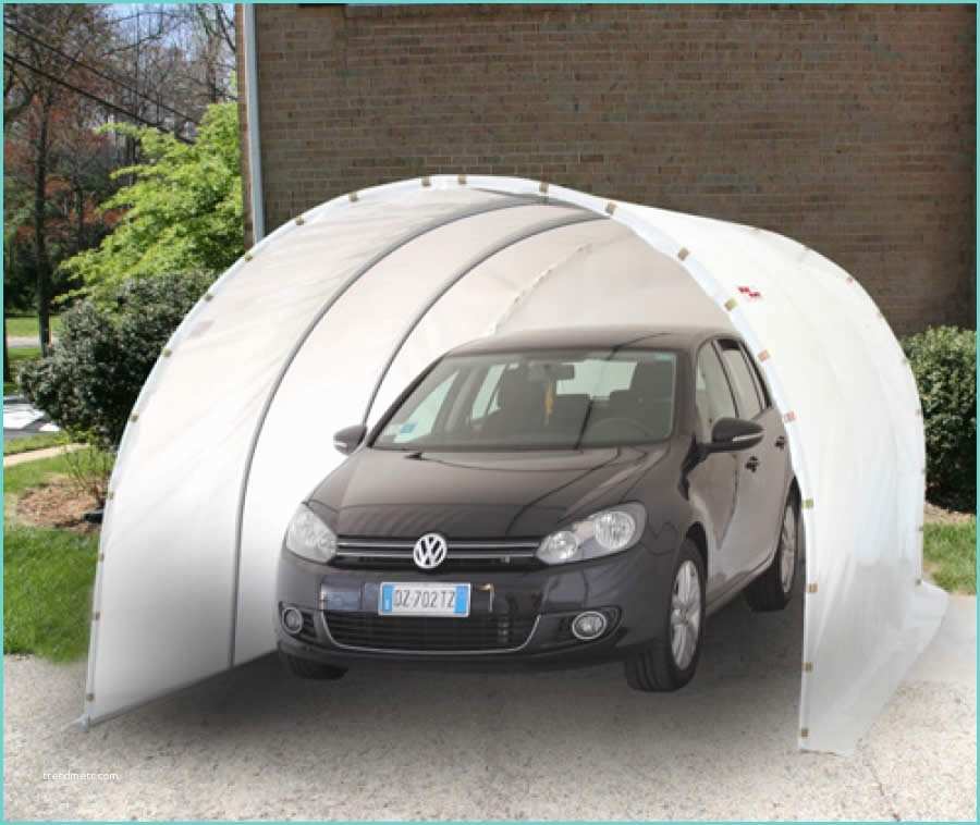 Telo Copriauto Antigrandine Gonfiabile Copertura Per Auto Tipo Tunnel Con Telo Panna