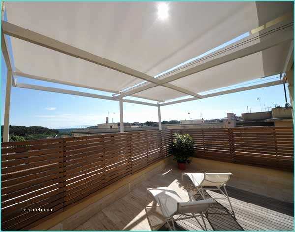 Tende A Rullo Trasparenti Per Esterni Terrace Roof with Horizontal Roller Blinds