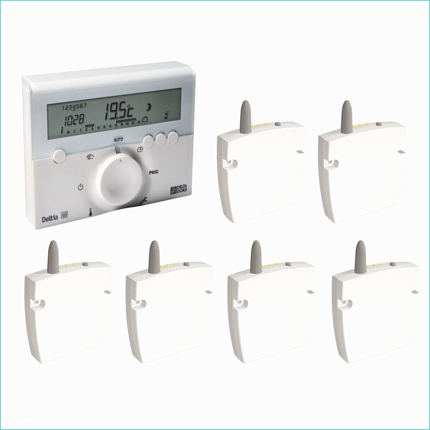 Thermostat Pour Radiateur Lectrique Programmateur Radiateur électrique Sans Fil Delta Dore