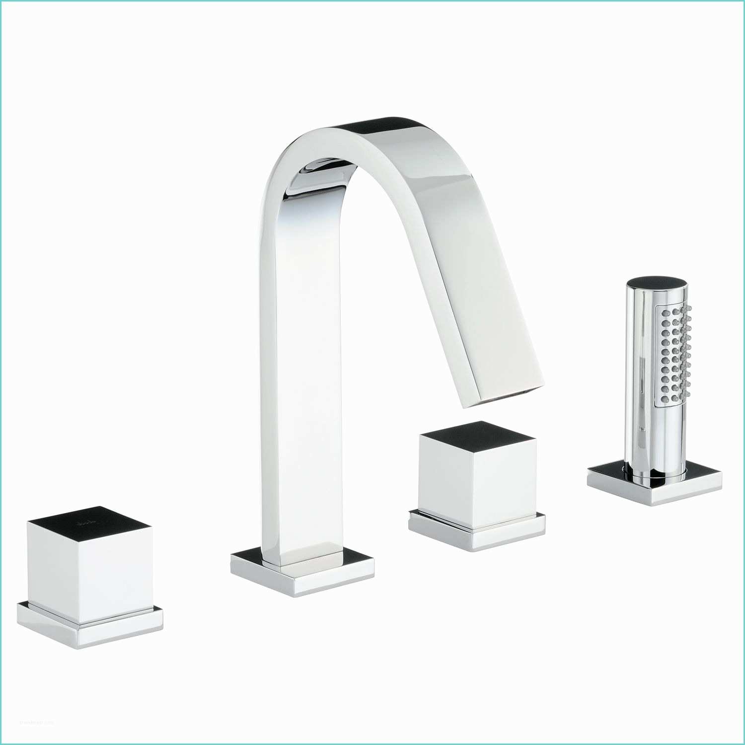 Thermostatic Shower Mixer Taps Abode Zeal Deck Mount 4 Hole Mixer Sinks Taps