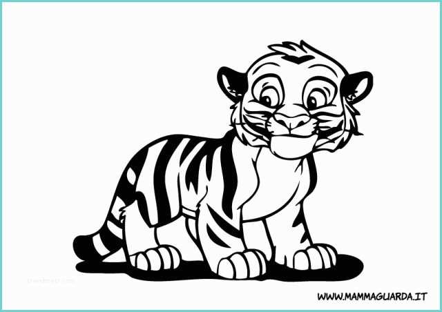 Tigre Da Colorare Per Bambini Mammaguarda Tigri Da Colorare