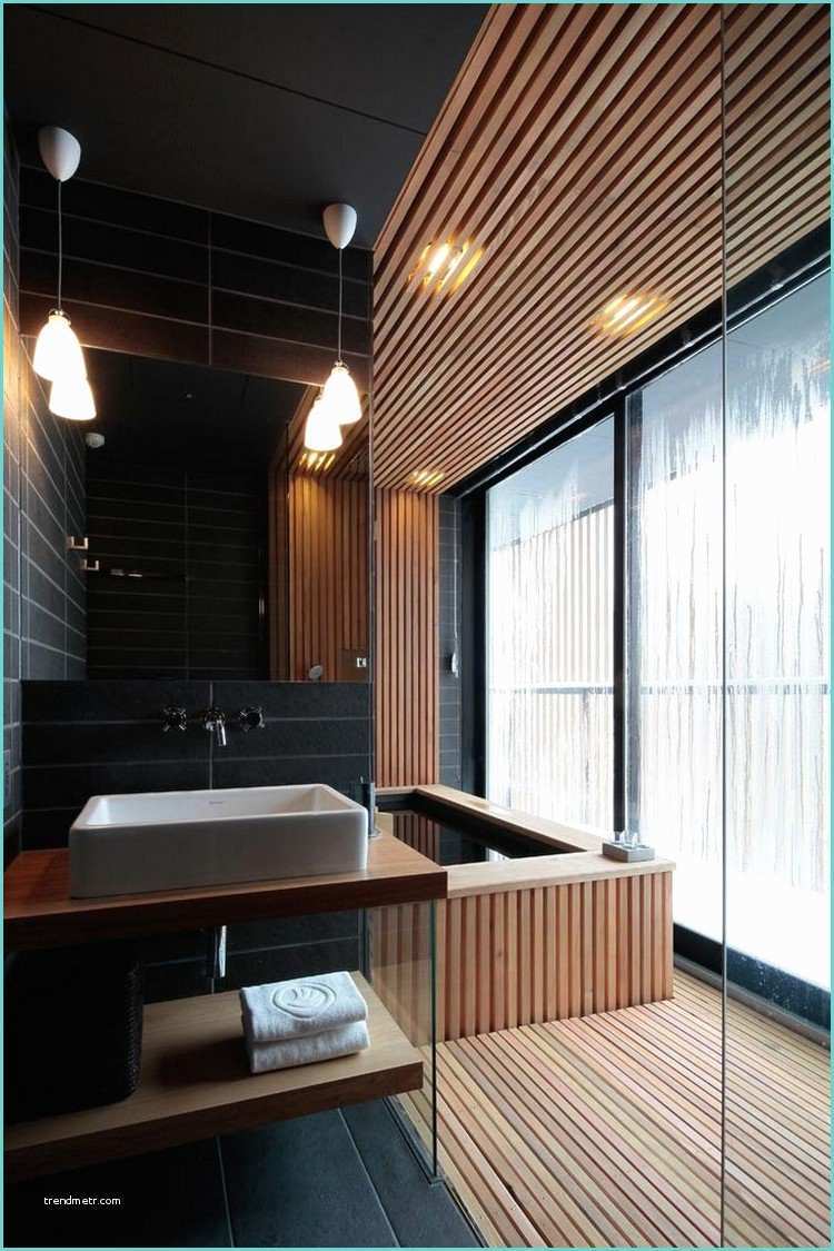 Toilette Noir Et Bois Salle De Bain Noir Et Bois En 20 Idées D Aménagement Trendy