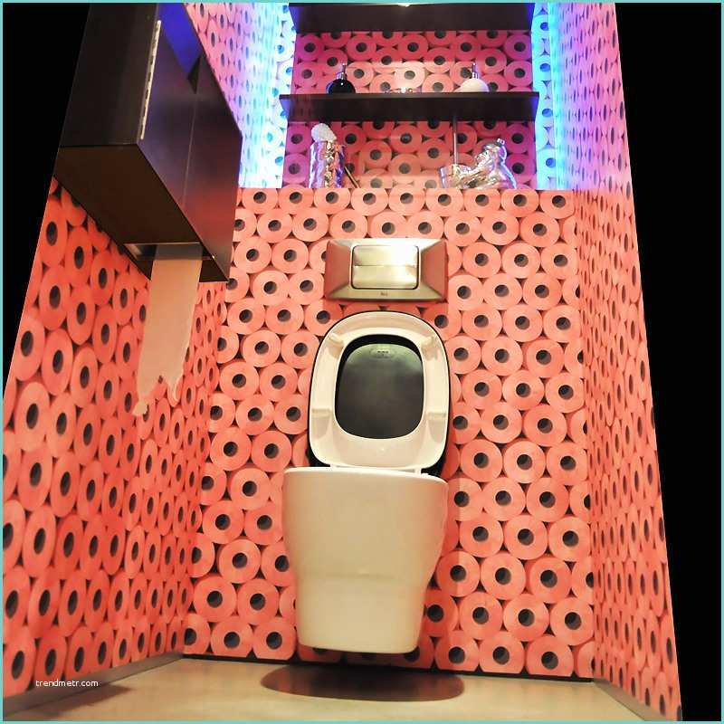 Toilettes Avec Papierpeint Des toilettes Tendances Déco Et Design Insolites Aux