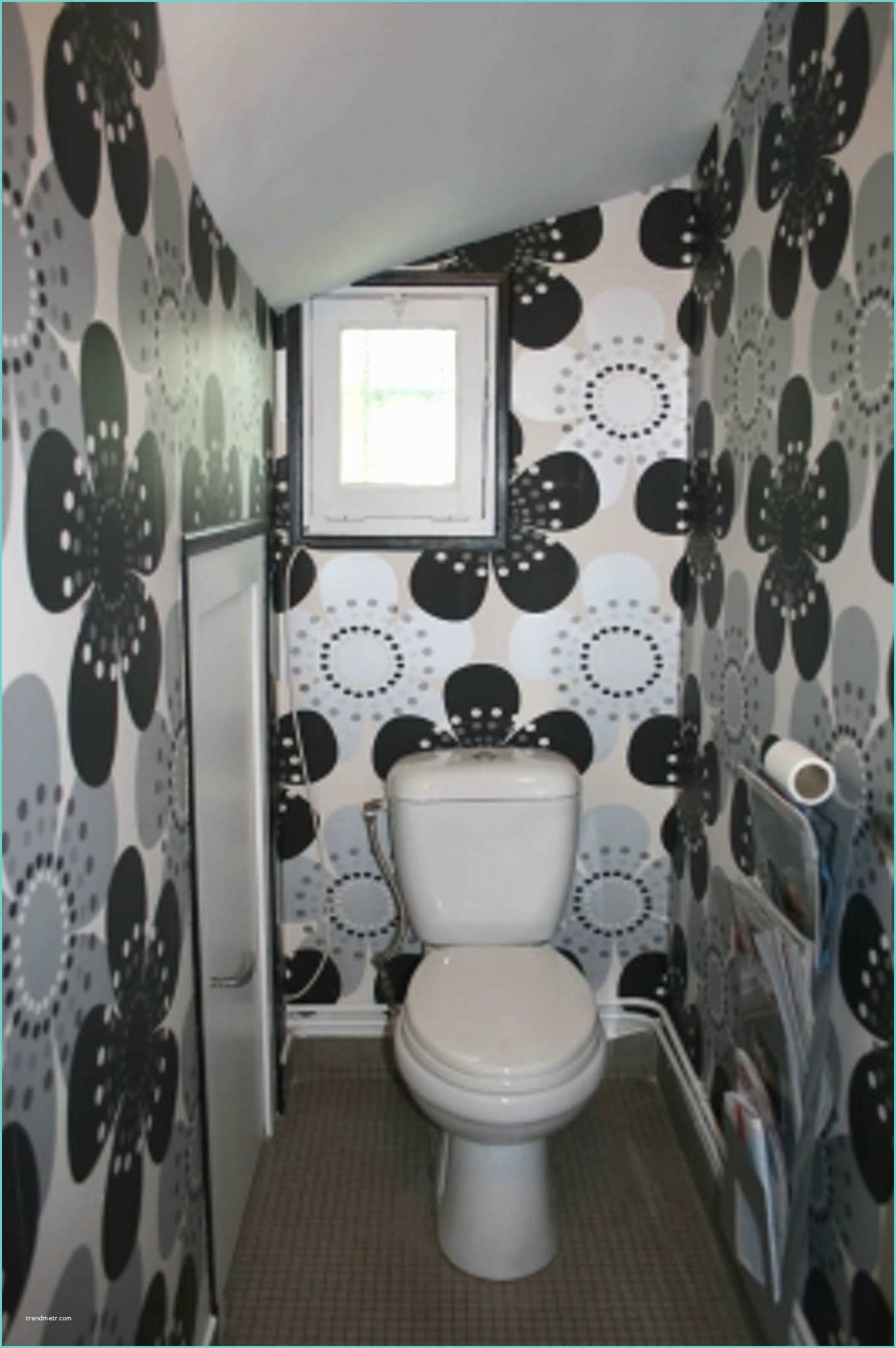Toilettes Avec Papierpeint toilettes Avec Papier Peint Avec Tapisserie Pour Wc Avec