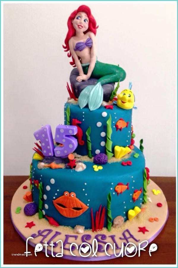 Torte Di Compleanno Cake Design torte Di Cake Design Con La Sirenetta Disney