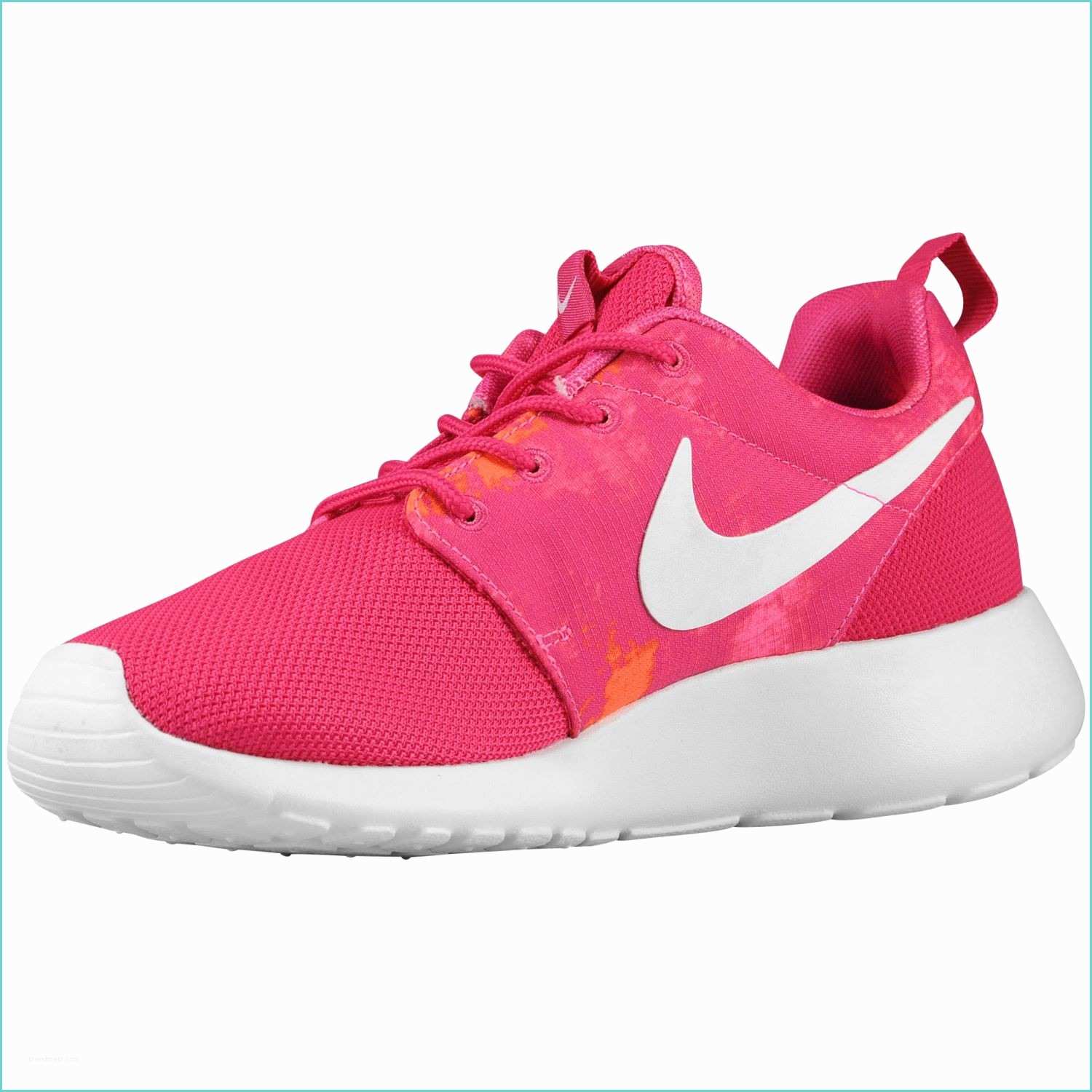 Total Sports Shoes Nike Roshe E Print Womens Sports Shoes Fireberry Pink