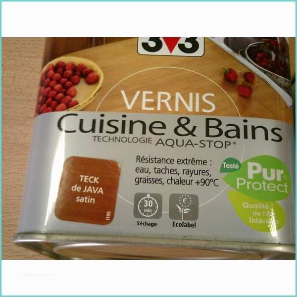 Vernis V33 Cuisine Et Bain Vernis Cuisine & Bain Satine Teck De Java 0 50l Mondecor