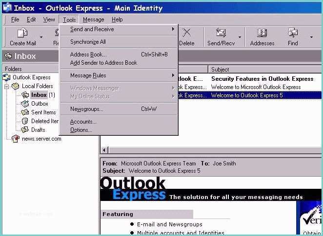 Webmail Cogeco Ca How Do I Configure Outlook Express Imap Faq