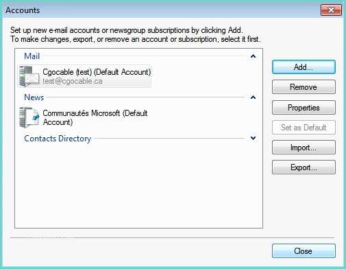 how do i configure windows live mail imap